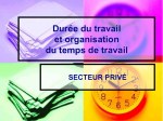 temps organisation travail privé