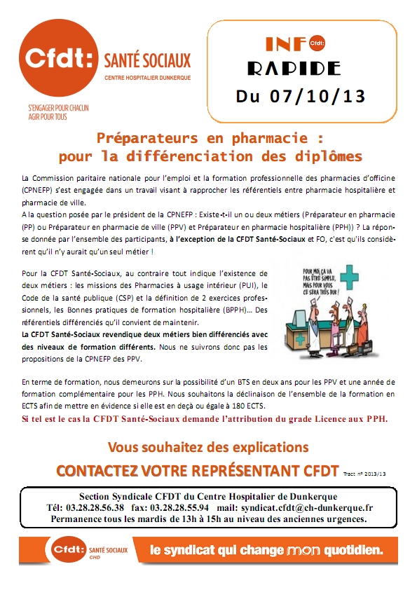 2013-13 Préparateur en pharmacie