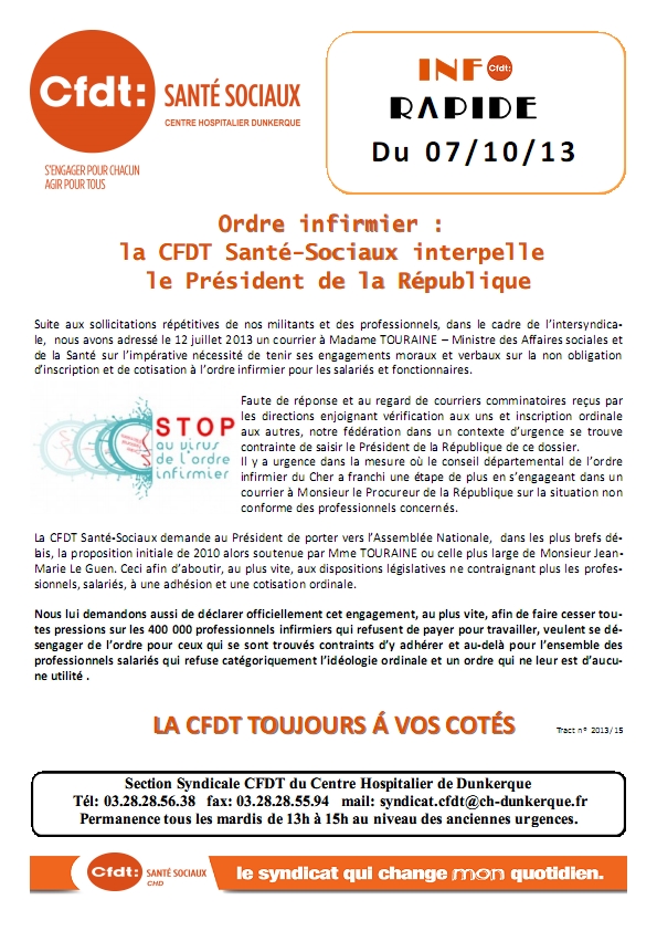 2013-15 Ordre Infirmier