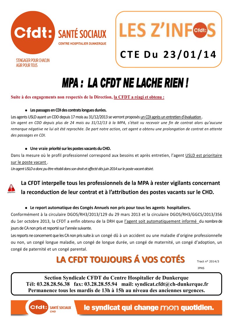 2013-3 CTE du 23.01.2013