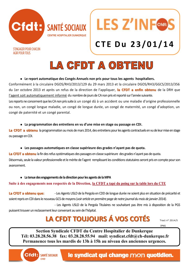 2014-05 CTE du 23.01.2014