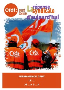 Affiche personnalisable pour permanence