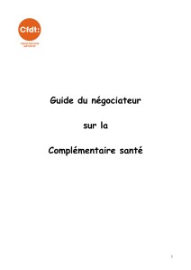 Guide du négociateur complémentaire santé