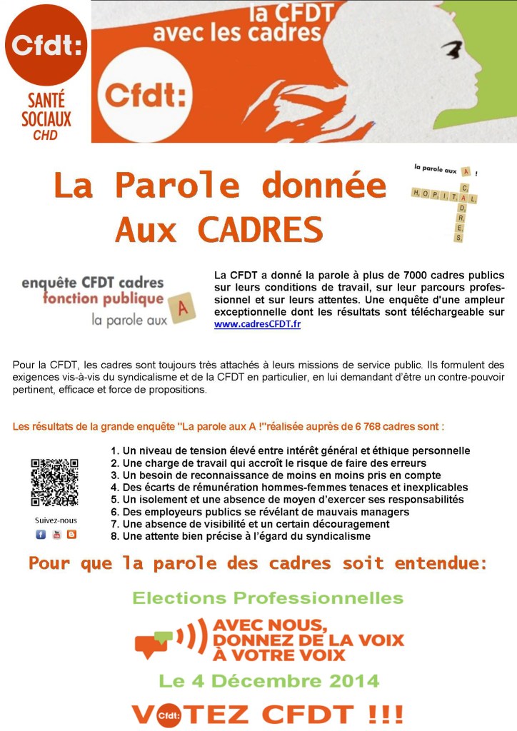 Tract n°5 La parole donnée aux cadres recto
