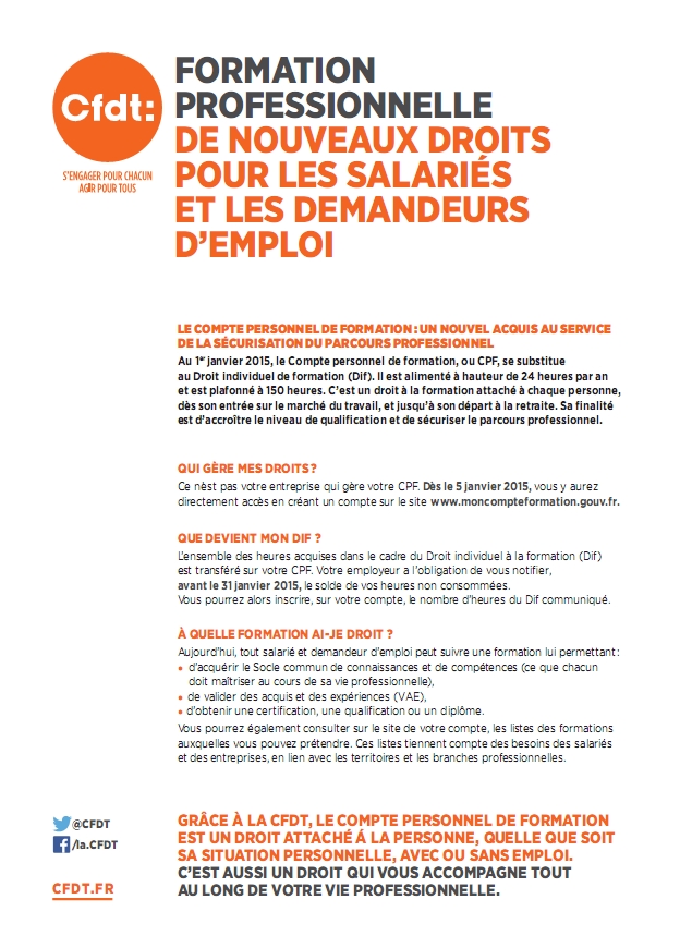 tract formation professionnelle