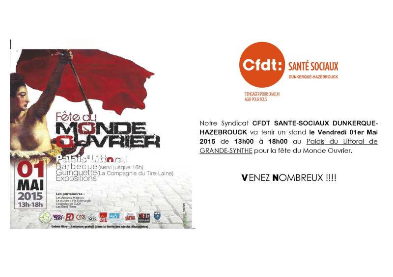 Fête du Monde Ouvrier du Vendredi  01er Mai 2015