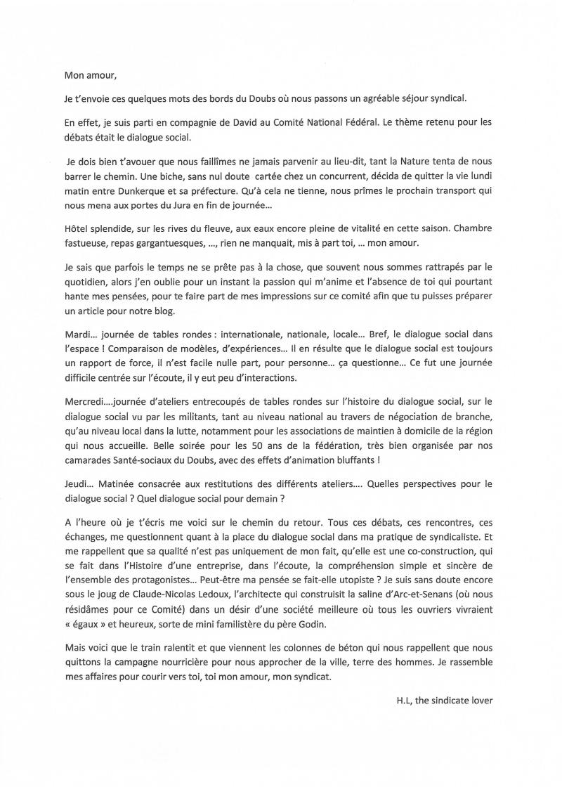 Courrier CNF du 16 au 18 Juin 2015