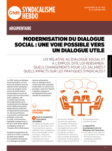 Modernisation du dialogue social
