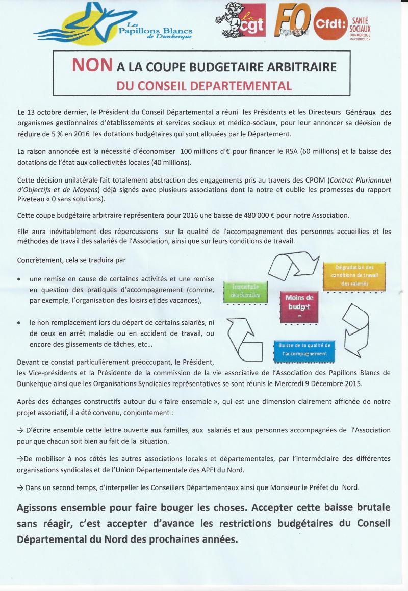 Tract Papillons Blancs Dunkerque