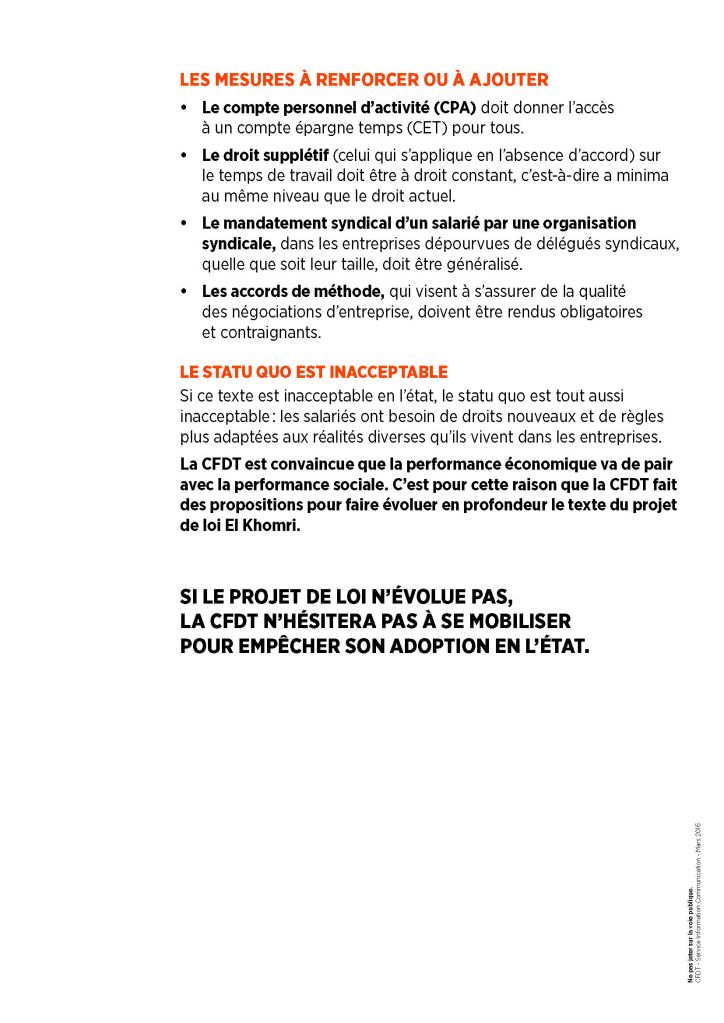 N° 22 - Rassemblements du 12 mars 2016 - Tract La CFDTs'oppose et propose_Page_2