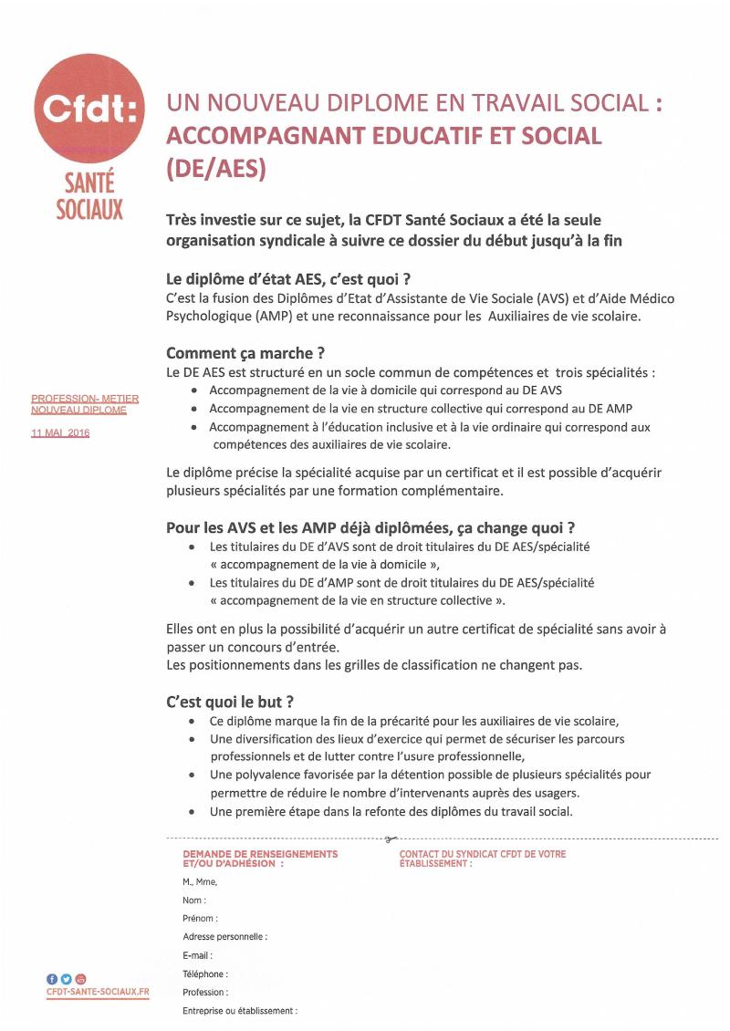 Nouveau diplôme DEAES