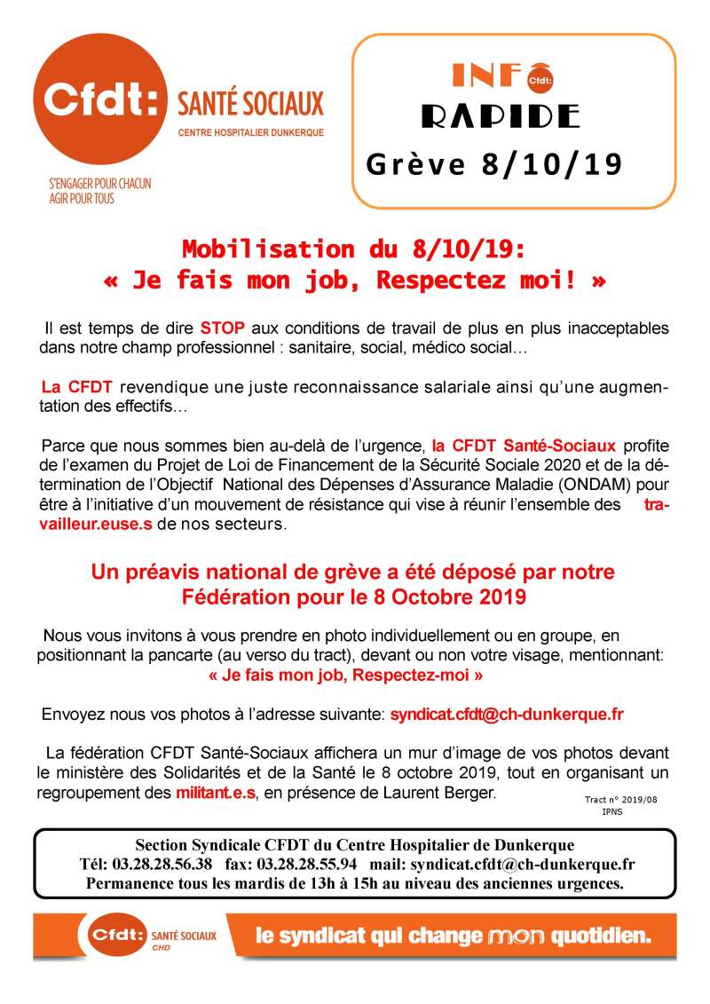 TRACT 8 GREVE DU 8 OCTOBRE